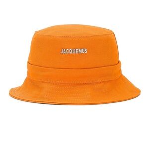Jacquemus “Le Bob Gadjo” Bucket Hat – Orange (Size 58)